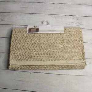 Room & Retreat Natural Burlap Table Runner Farmhouse 14" x 70"